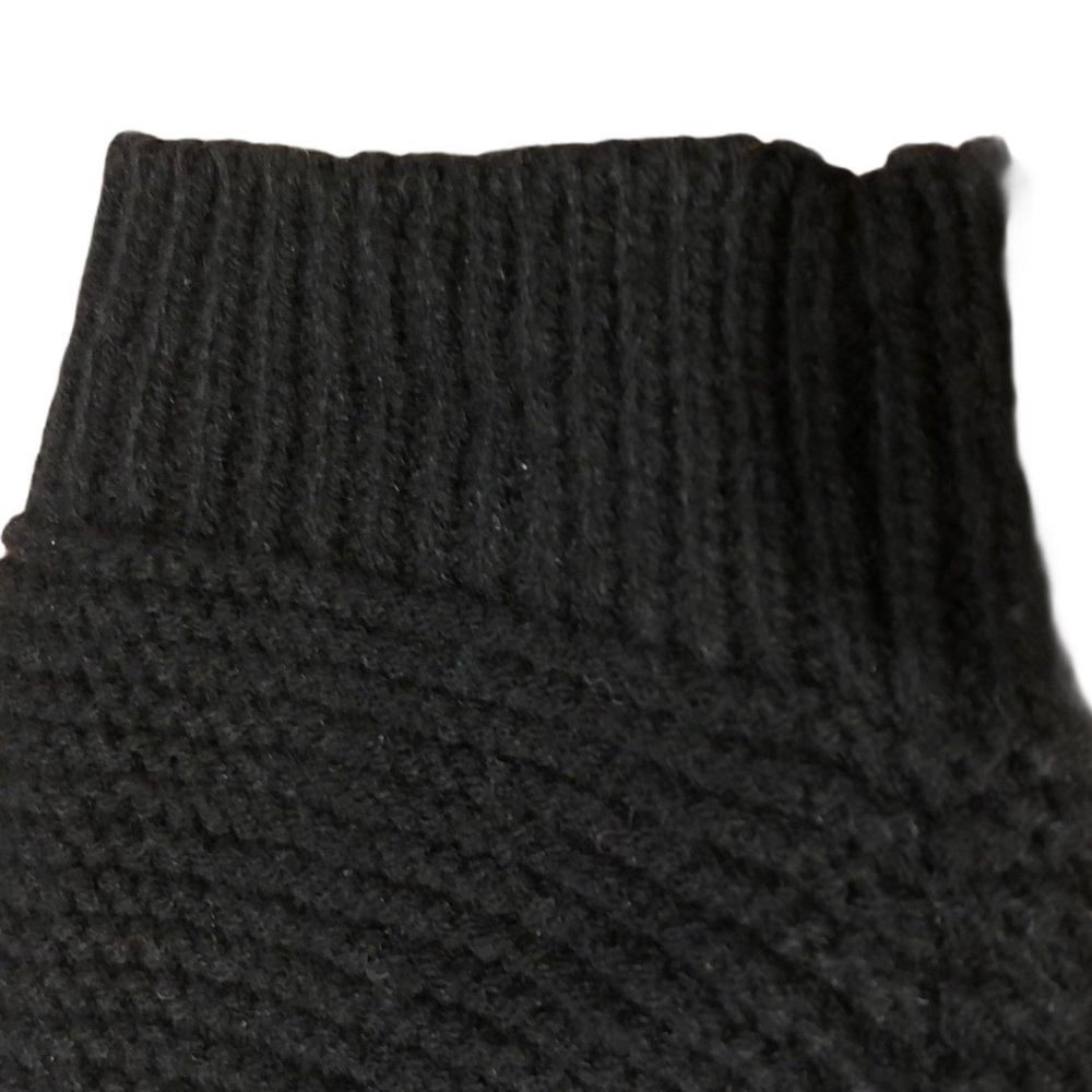 Plus Size Womens Sweater Dress 3X Black Long Sleeve Distressed - Picture 4 of 10